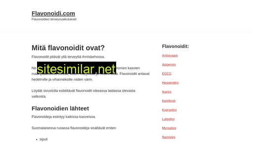 flavonoidi.com alternative sites