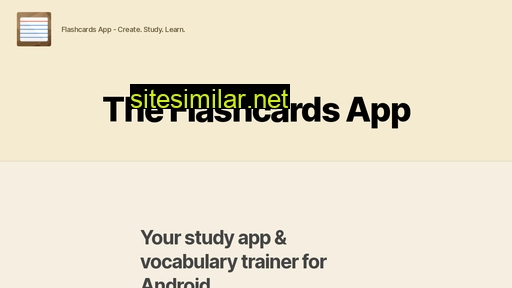 Flashcards-app similar sites