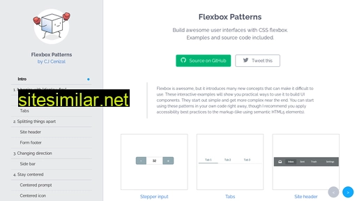 Flexboxpatterns similar sites