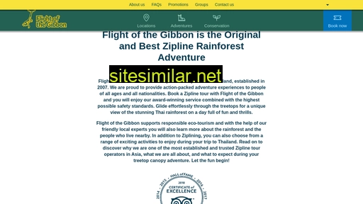 flightofthegibbon.com alternative sites