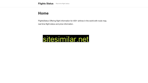 Flightsstatus similar sites
