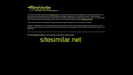 flipcode.com alternative sites