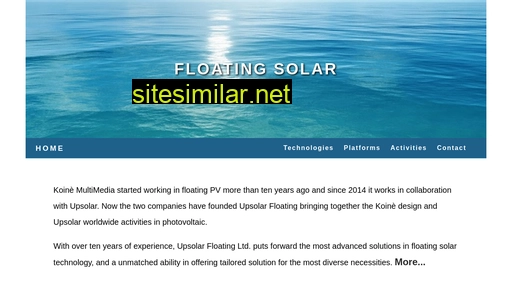 Floating-solar similar sites