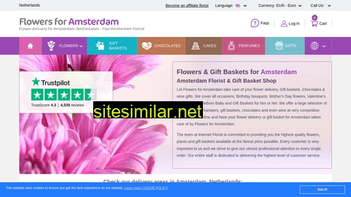 flowers4amsterdam.com alternative sites