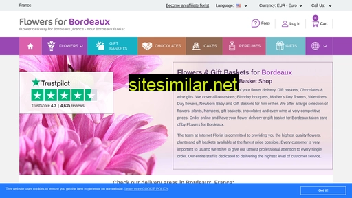 flowers4bordeaux.com alternative sites