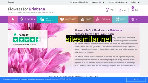 flowers4brisbane.com alternative sites