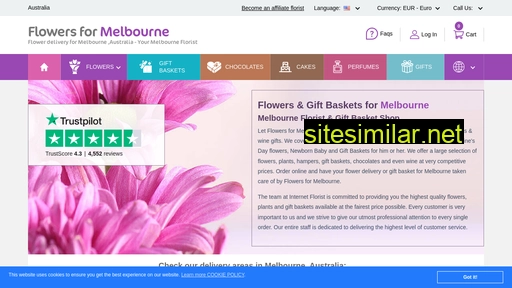 flowers4melbourne.com alternative sites