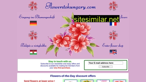 Flowerstohungary similar sites