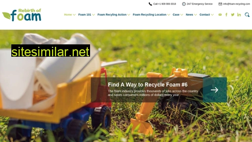 Foam-recycling similar sites