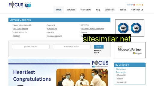 Focusinfotech similar sites