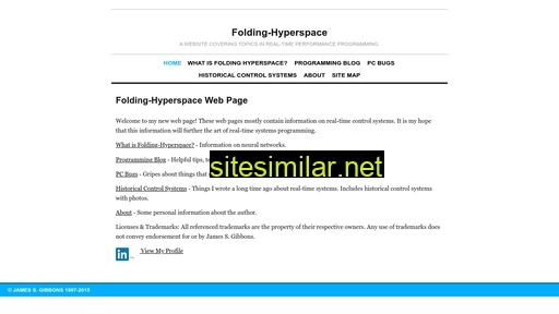 Folding-hyperspace similar sites