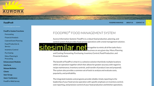 foodpro.com alternative sites