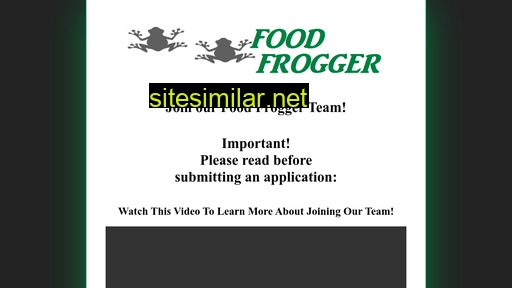 foodfroggercareers.com alternative sites