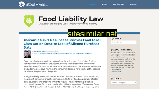 Foodliabilitylaw similar sites