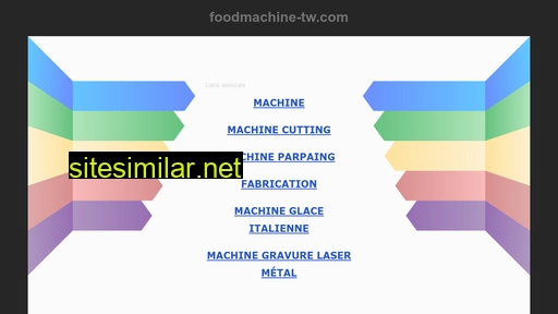 Foodmachine-tw similar sites