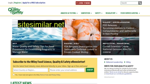 foodqualityandsafety.com alternative sites