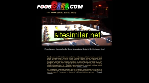 foosbars.com alternative sites