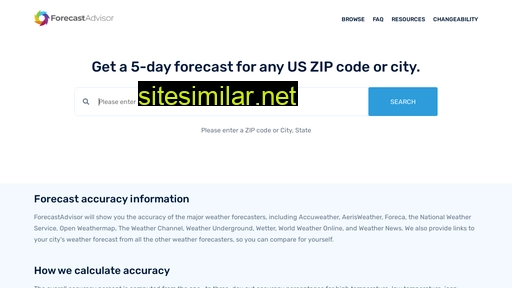 forecastadvisor.com alternative sites