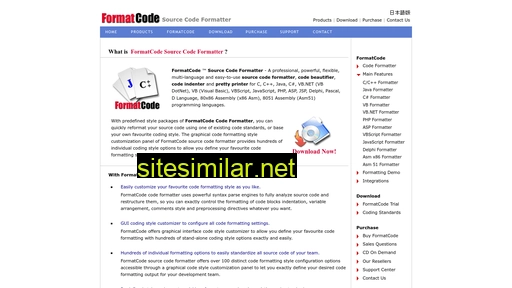 Formatcode similar sites
