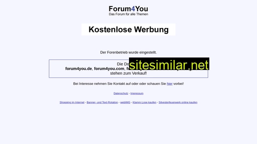 forum4you.com alternative sites