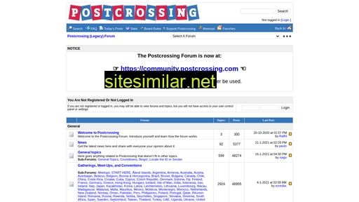 forum.postcrossing.com alternative sites