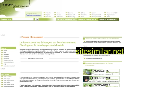 forum-environnement.com alternative sites