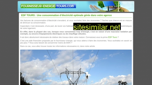 Fournisseur-energie-tours similar sites