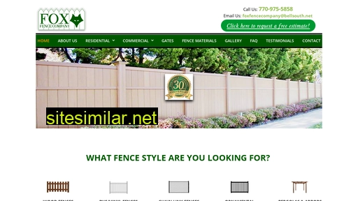 Foxfenceco similar sites