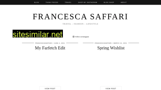 francescasaffari.com alternative sites