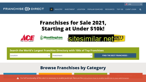 franchisedirect.com alternative sites