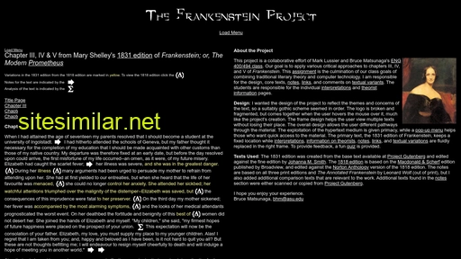 Frankensteinproject similar sites