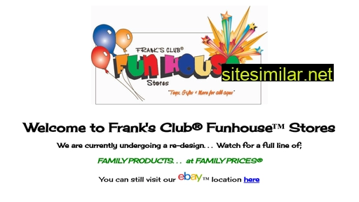 franksclubfunhousestores.com alternative sites