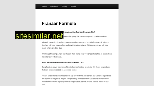 franaarformula.com alternative sites