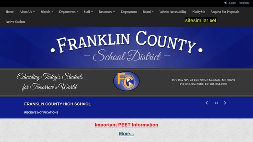 Franklincountyschoolsms similar sites