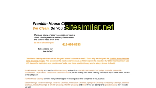 franklinhousecleaning.com alternative sites