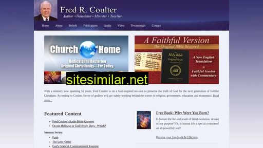 fredcoulter.com alternative sites