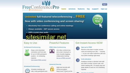 freeconferencepro.com alternative sites