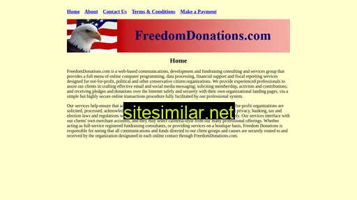 freedomdonations.com alternative sites