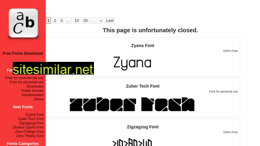 Free-fonts-download similar sites