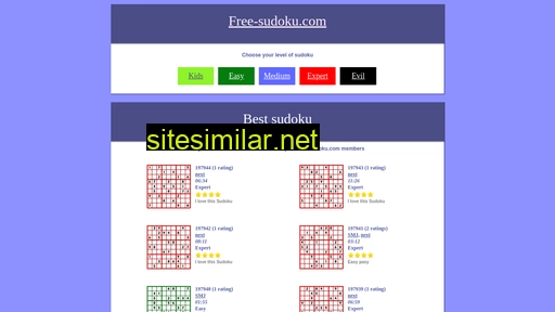 free-sudoku.com alternative sites