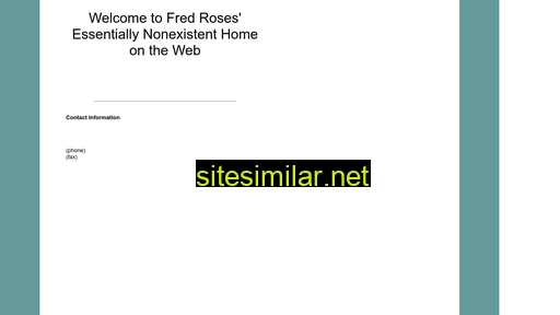 Fredroses similar sites