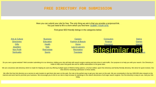 Free-directory-for-submission similar sites