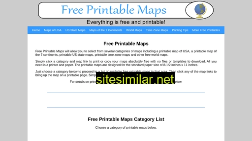 free-printable-maps.com alternative sites