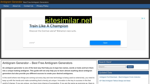 freeambigramgenerator.com alternative sites