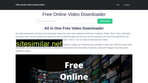 Freeonlinevideodownloader similar sites