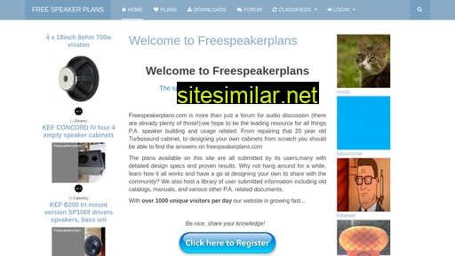 Freespeakerplans similar sites