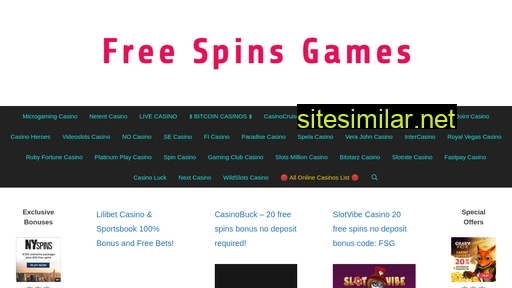 Freespinsgames similar sites