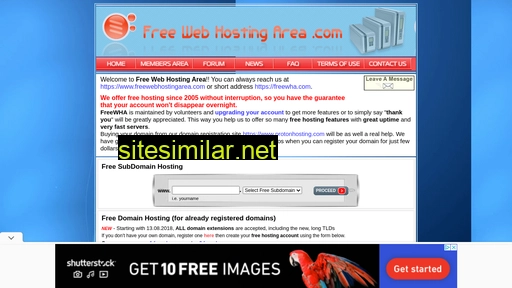 Freewebhostingarea similar sites