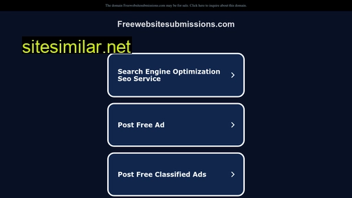 freewebsitesubmissions.com alternative sites