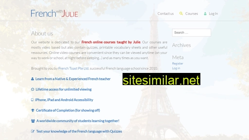 frenchwithjulie.com alternative sites